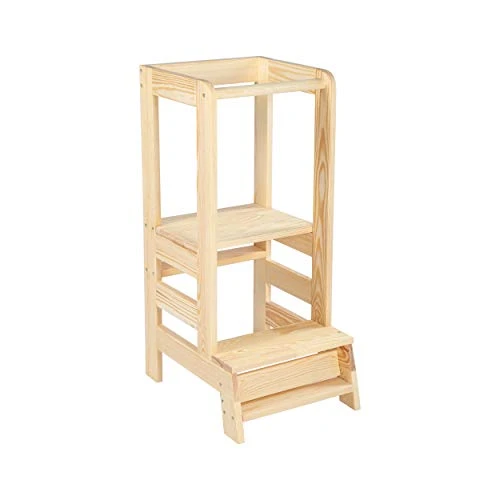 Angelove Lernturm Für Kinder Baby Lernstuhl Montessori Trttischemel Tower Küche Kindermöbel Natural