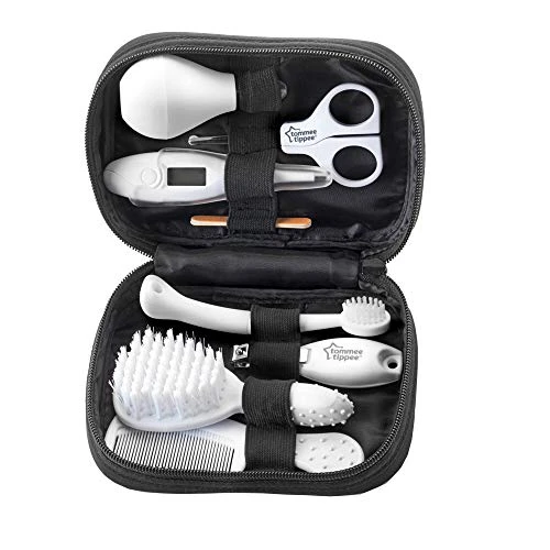 Tommee Tippee Closer to Nature Babypflegeset mit 9 Gesundheits- und Pflegezubehör und Tragetasche
