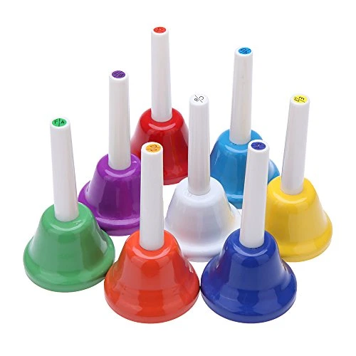 Ammoon Metallglöckchen Glocken 8 Noten bunt Kinderspielzeug Musikinstrument Schlaginstrument