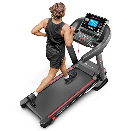 Sportstech F37 Profi Laufband-Deutsche Qualitätsmarke - Video Events & Multiplayer APP, 7PS bis 20 km/h + Schmiersystem, Klappbar, große Lauffläche, TÜV/GS, Pulsgurt inklusive, Lautsprecher, bis 150kg