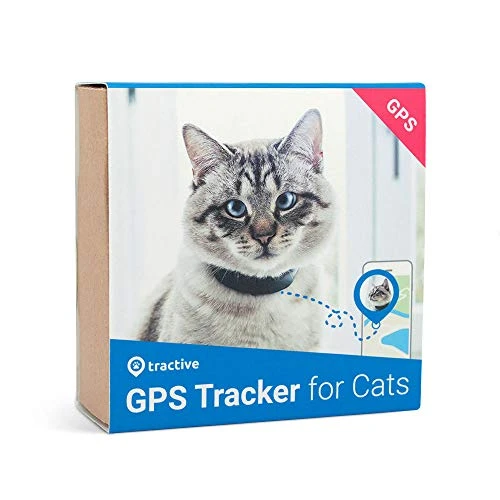 Tractive collier GPS pour chat, Portée illimitée, Étanche, Suivi d'activité