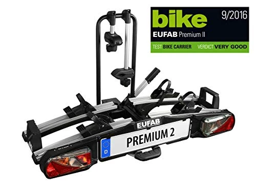 EUFAB 11521 Heckträger Premium ll für Anhängekupplung, für E-Bikes geeignet