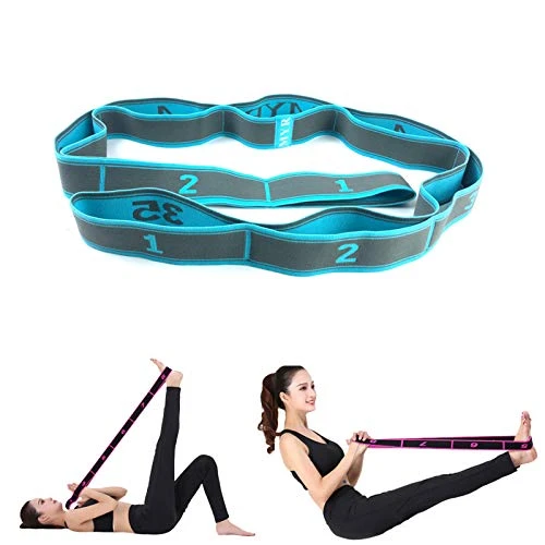 JJunLiM Loops Übungsbänder für Kinder und Erwachsene, 15–20 kg, Expander, Pilates, Yoga, Stretch-Widerstandsbänder, Fitness, elastische Tanztrainingsbänder, Gymnastik, Übungsbänder (105 cm, blau)