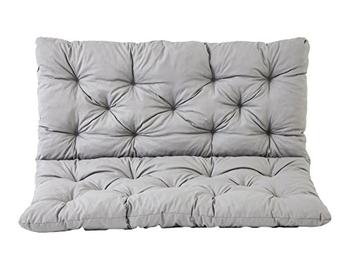 Ambientehome seat cushions and back cushions bench Hanko, gray, approx. 100 x 98 x 8 cm, bench pad, upholstered pad