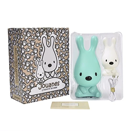Jouanés Nachtlicht Baby Stille Nacht / Geschenk Geburt Kinder / Baby LED Tiere weiß