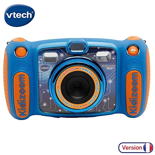 VTech – Kidizoom Duo 5.0 – Bleu – Appareil Photo Enfant – Appareil Photo Numérique