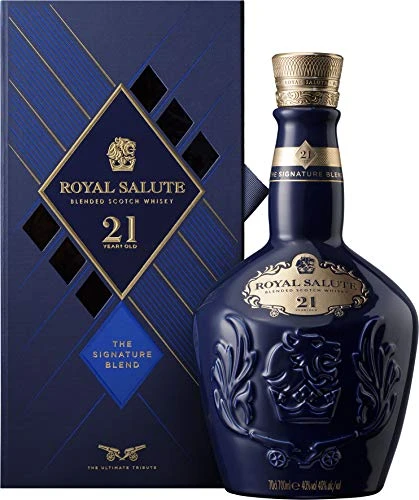Chivas Royal Salute Blended Scotch Whisky 21 Year Old mit Geschenkverpackung / 21 Jahre gereifte Premium-Whisky Komposition aus Malt und Grain Whiskys / 1 x 0,7 L