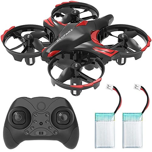 Redpawz R012 Mini Drone Enfant et Débutant, Secouer et Jeter pour Voler, Obstacle Détection Éviter, Mode d'altitude, Mode sans tête, Télécommande 3D Flip Quadcopter Drone Jouet Cadeau(2 Batterie)